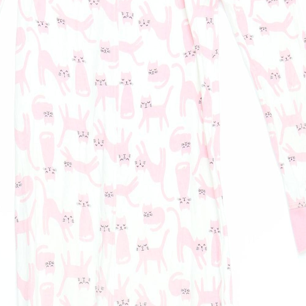 George Girls Pink    One Piece Size 10-11 Years  - cat pattern