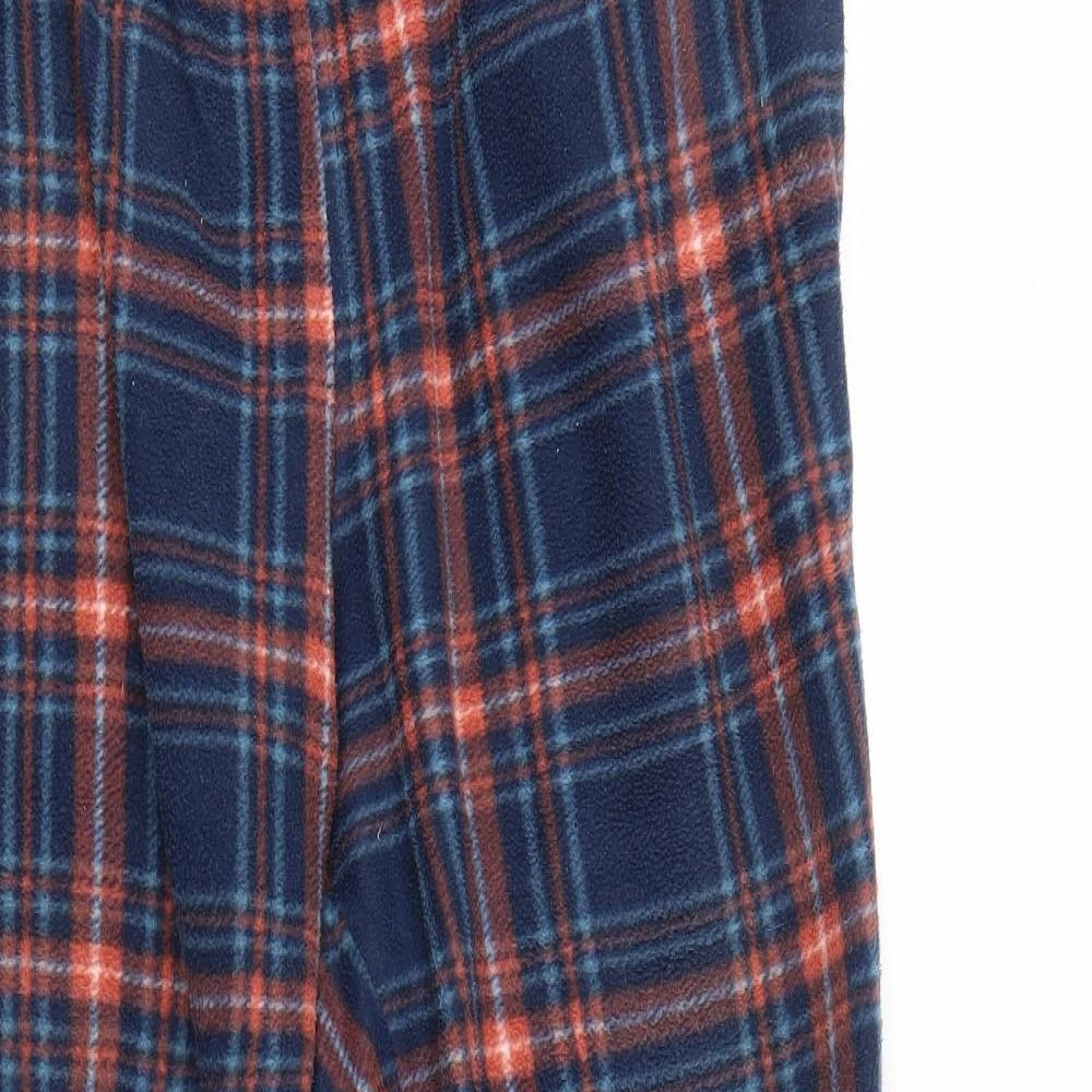 Avenue Mens Blue Plaid   Lounge Pants Size S