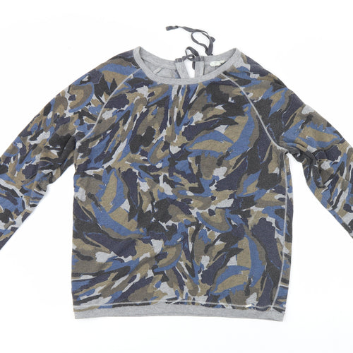 YERSE Womens Grey Camouflage  Pullover Jumper Size L
