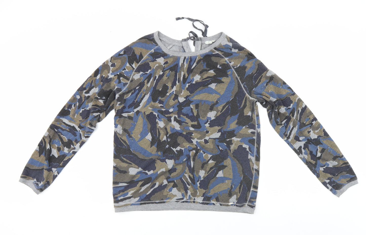 YERSE Womens Grey Camouflage  Pullover Jumper Size L