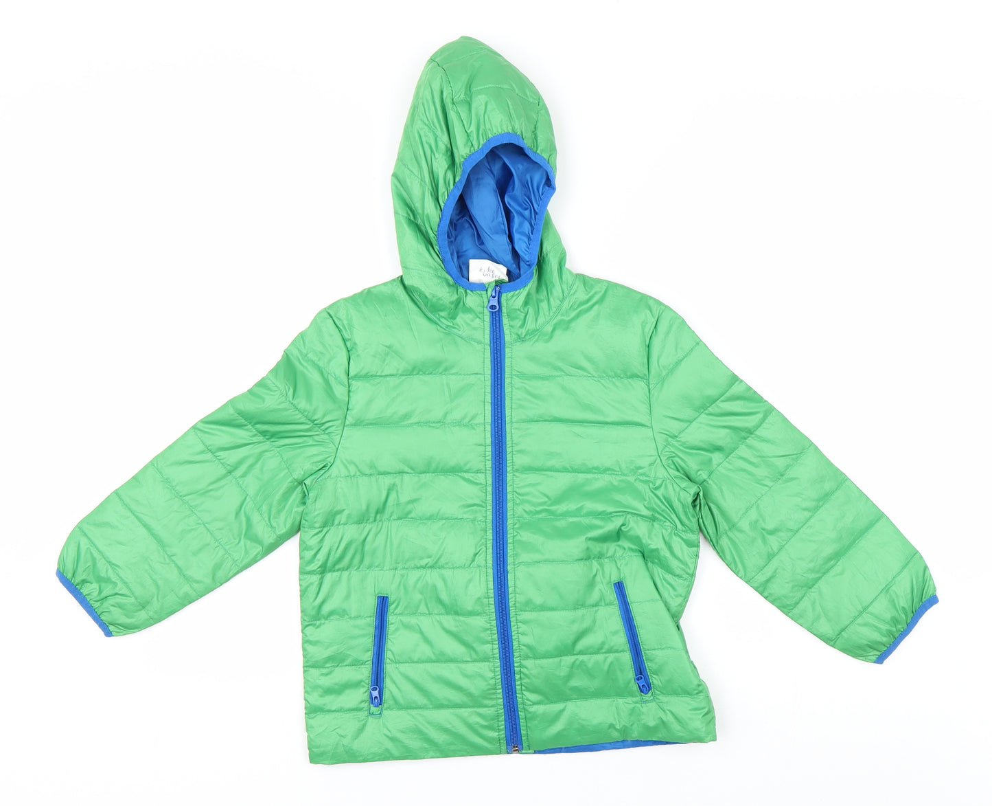 feel Boys Green   Parka Coat Size 6 Years