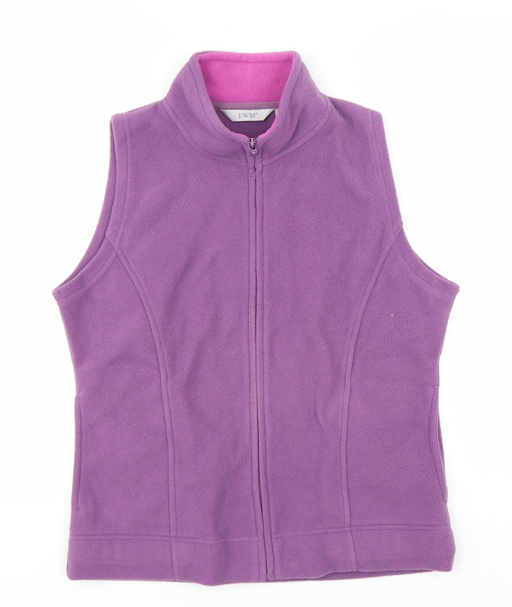 EWM Womens Purple   Full Zip Sweatshirt Size S