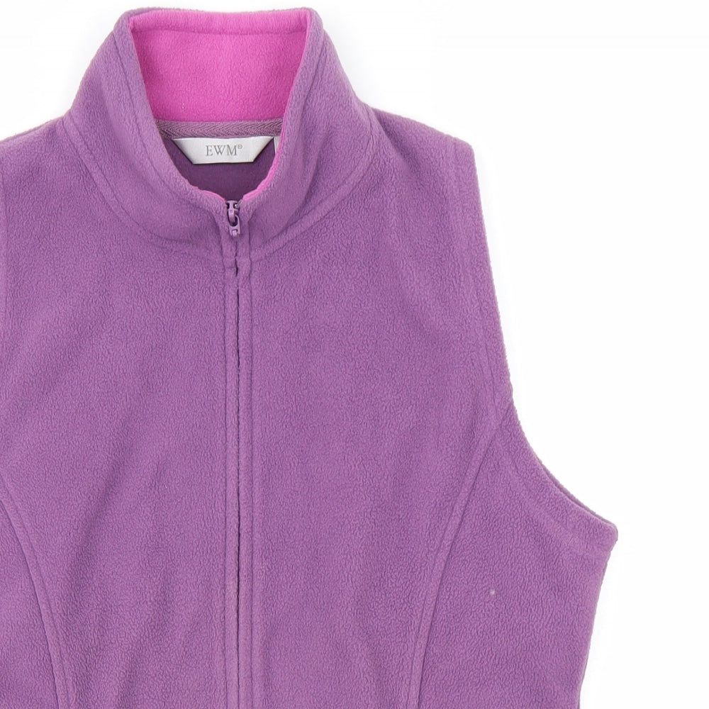 EWM Womens Purple   Full Zip Sweatshirt Size S