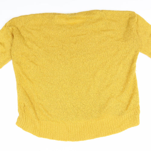New Look Womens Yellow   Pullover Jumper Size L