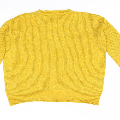 Primark Womens Yellow   Pullover Jumper Size M