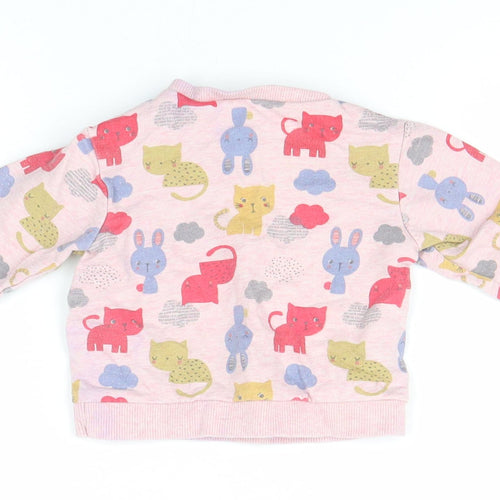Nutmeg Girls Pink   Pullover Jumper Size 3-6 Months