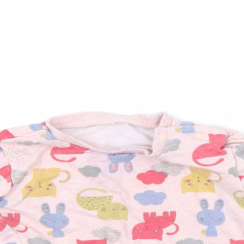 Nutmeg Girls Pink   Pullover Jumper Size 3-6 Months
