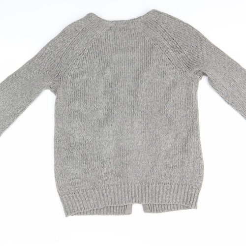 Topshop Womens Grey   Full Zip Jumper Size 8