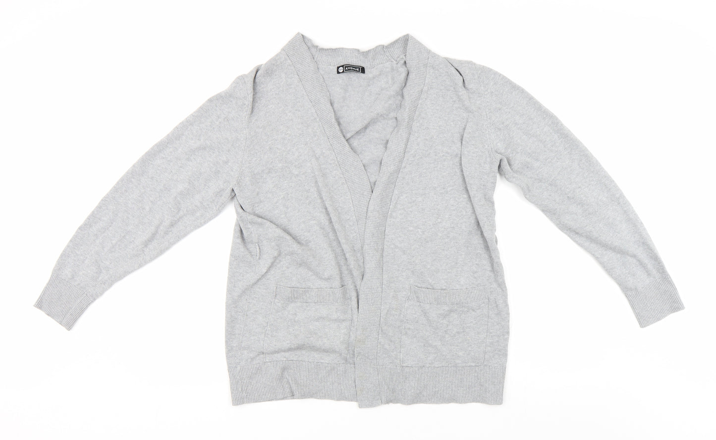 Avenue Womens Grey   Cardigan Jumper Size 12