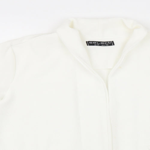 Select Womens White   Jacket Blazer Size 14