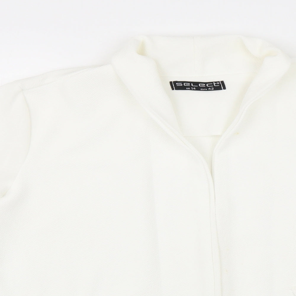 Select Womens White   Jacket Blazer Size 14
