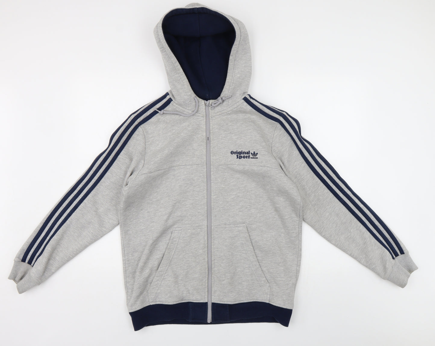 adidas Womens Grey   Full Zip Hoodie Size M