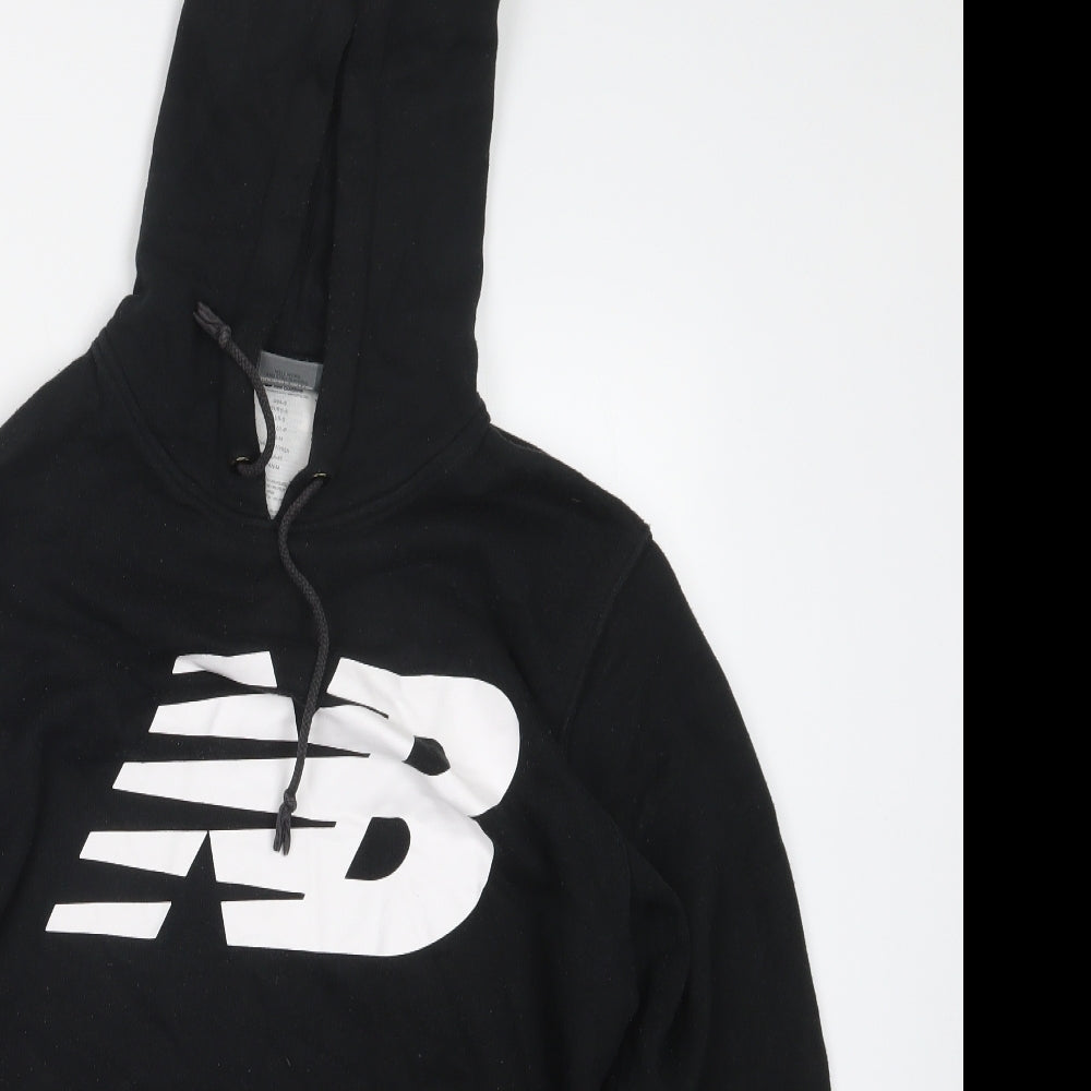 New Balance Mens Black   Pullover Hoodie Size S