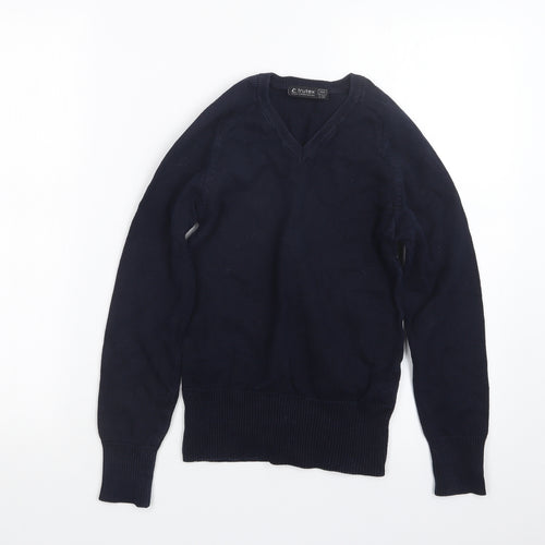 trutex Womens Blue  Knit Pullover Jumper Size 2XS