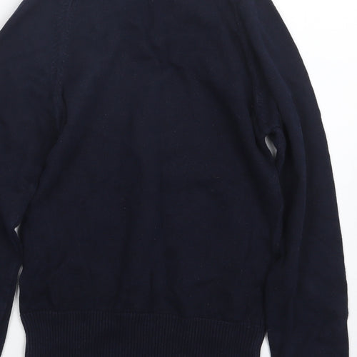 trutex Womens Blue  Knit Pullover Jumper Size 2XS