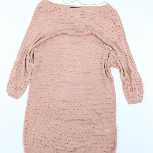 VERO MODA Womens Pink   Pullover Jumper Size S