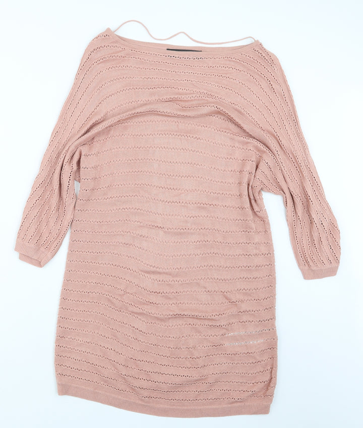 VERO MODA Womens Pink   Pullover Jumper Size S