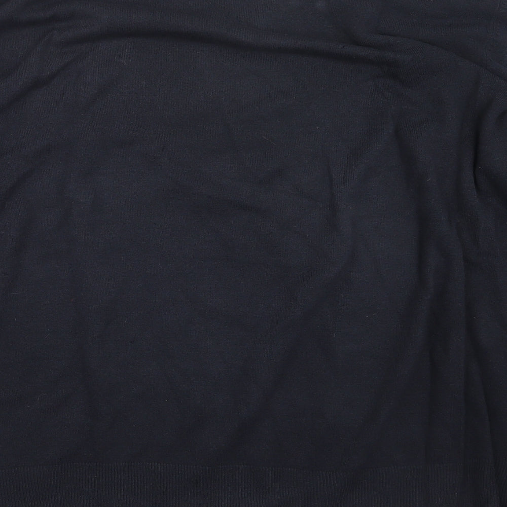 Blue Harbour Mens Black  Knit Pullover Jumper Size 2XL