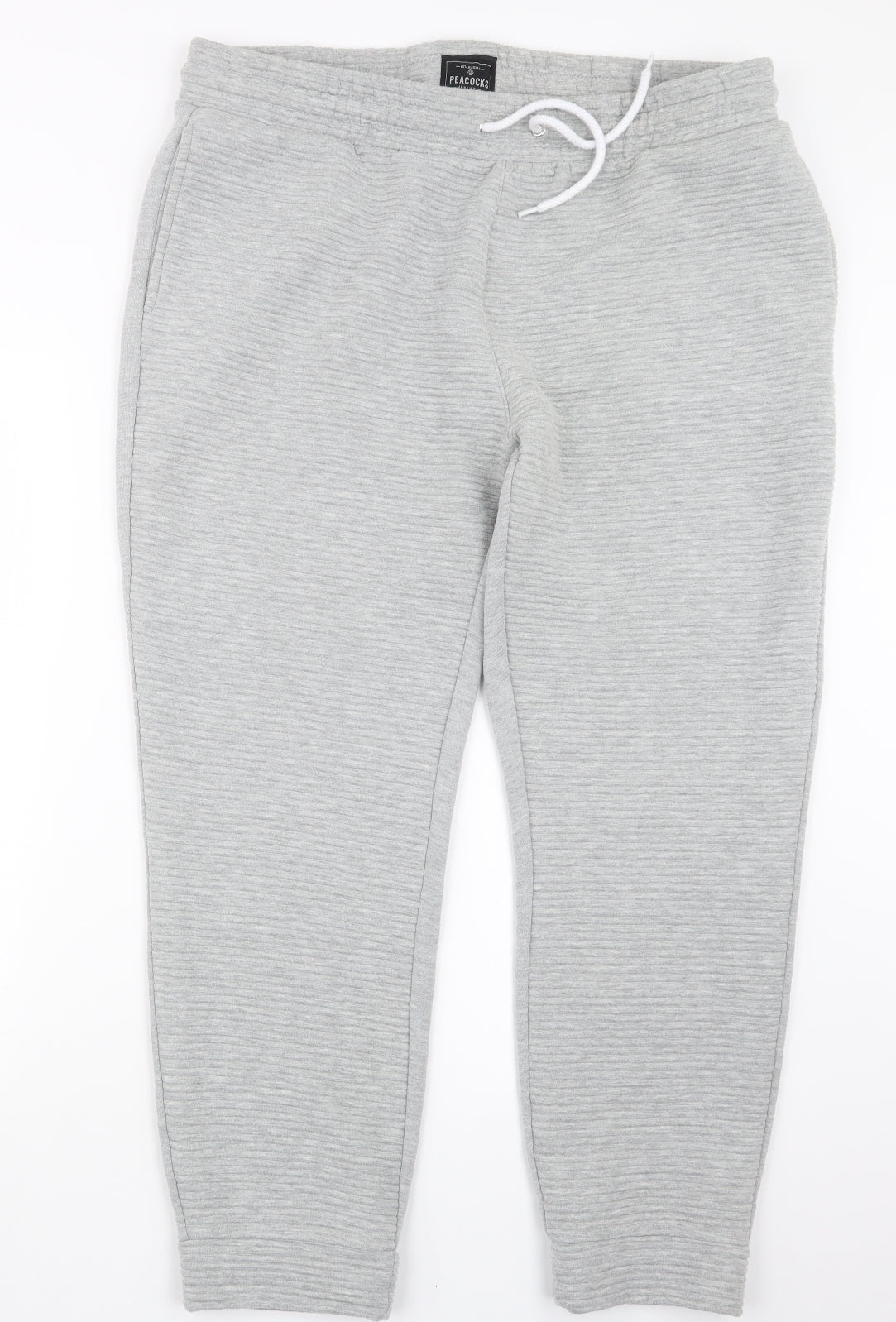 Peacocks Mens Grey   Jogger Trousers Size XL L27 in