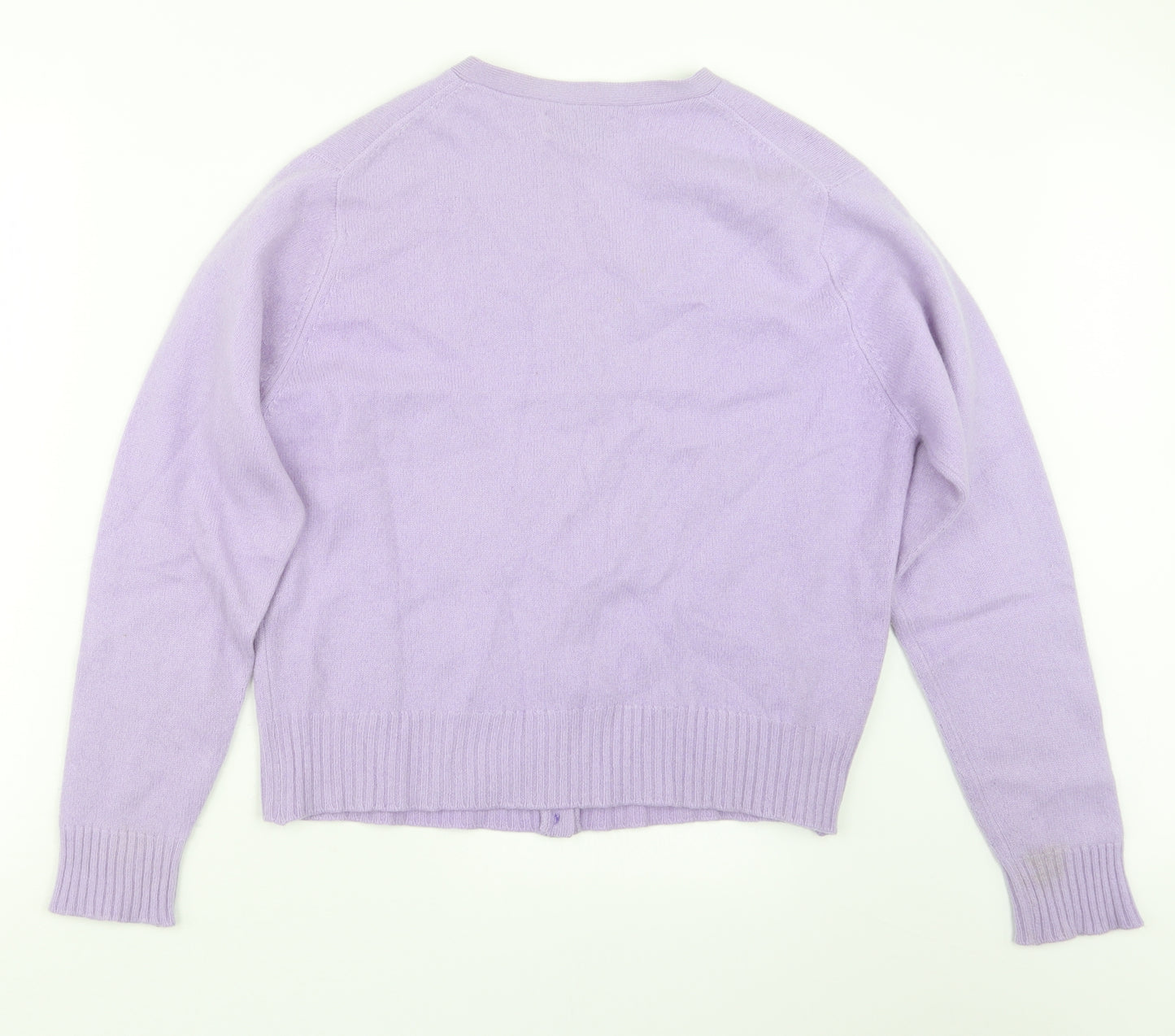 Brora Womens Purple  Knit Cardigan Jumper Size 14