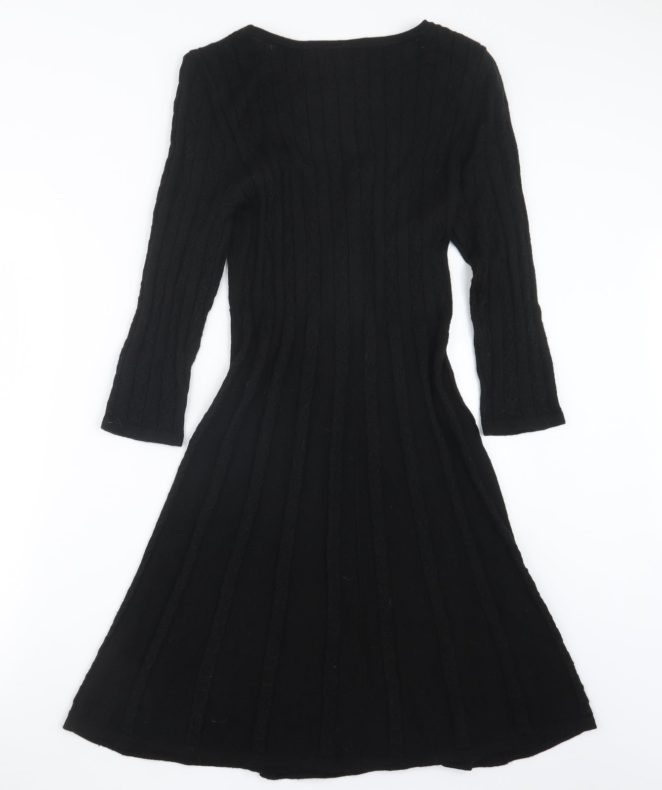 Monsoon Womens Black  Knit Cardigan Jumper Size 14