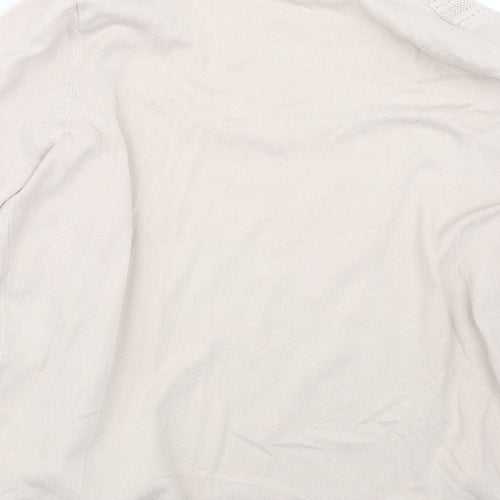 Eastex Womens Beige  Knit Cape Jumper Size 10