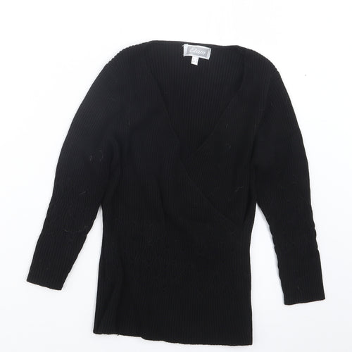 Etam Womens Black   Pullover Jumper Size 14