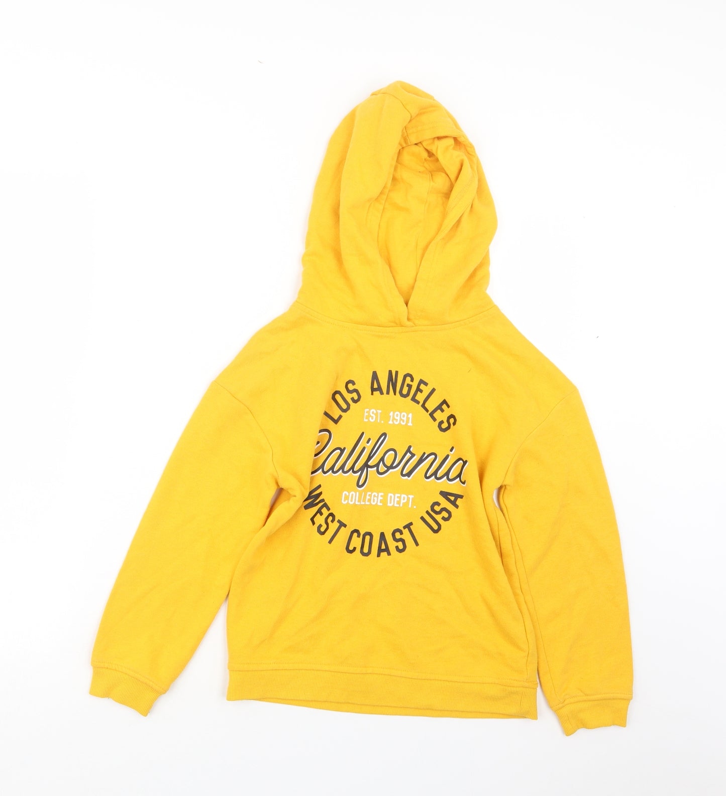 Primark Girls Yellow   Pullover Hoodie Size 8-9 Years