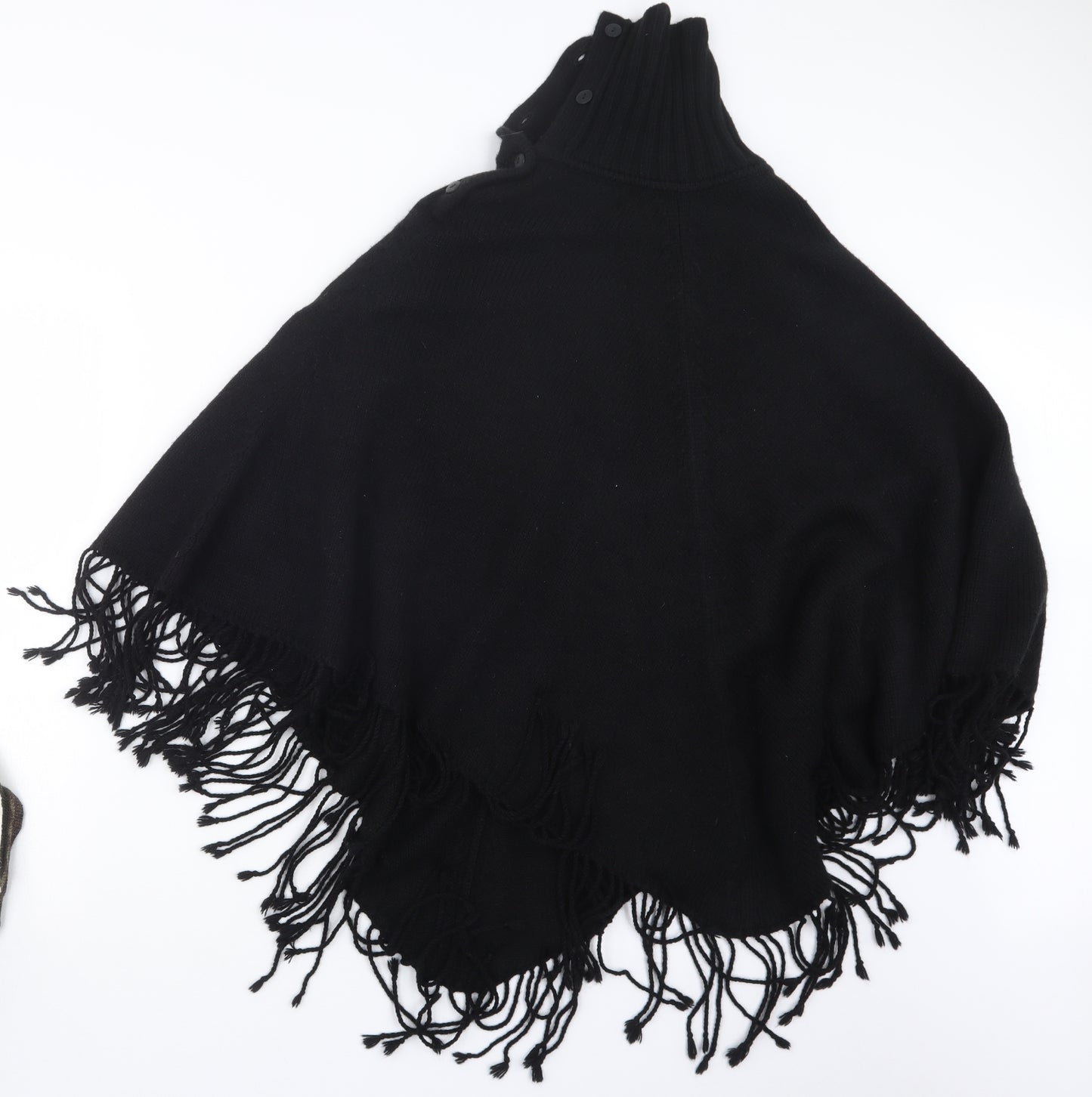 Marks and Spencer Womens Black  Knit Cape Jumper One Size