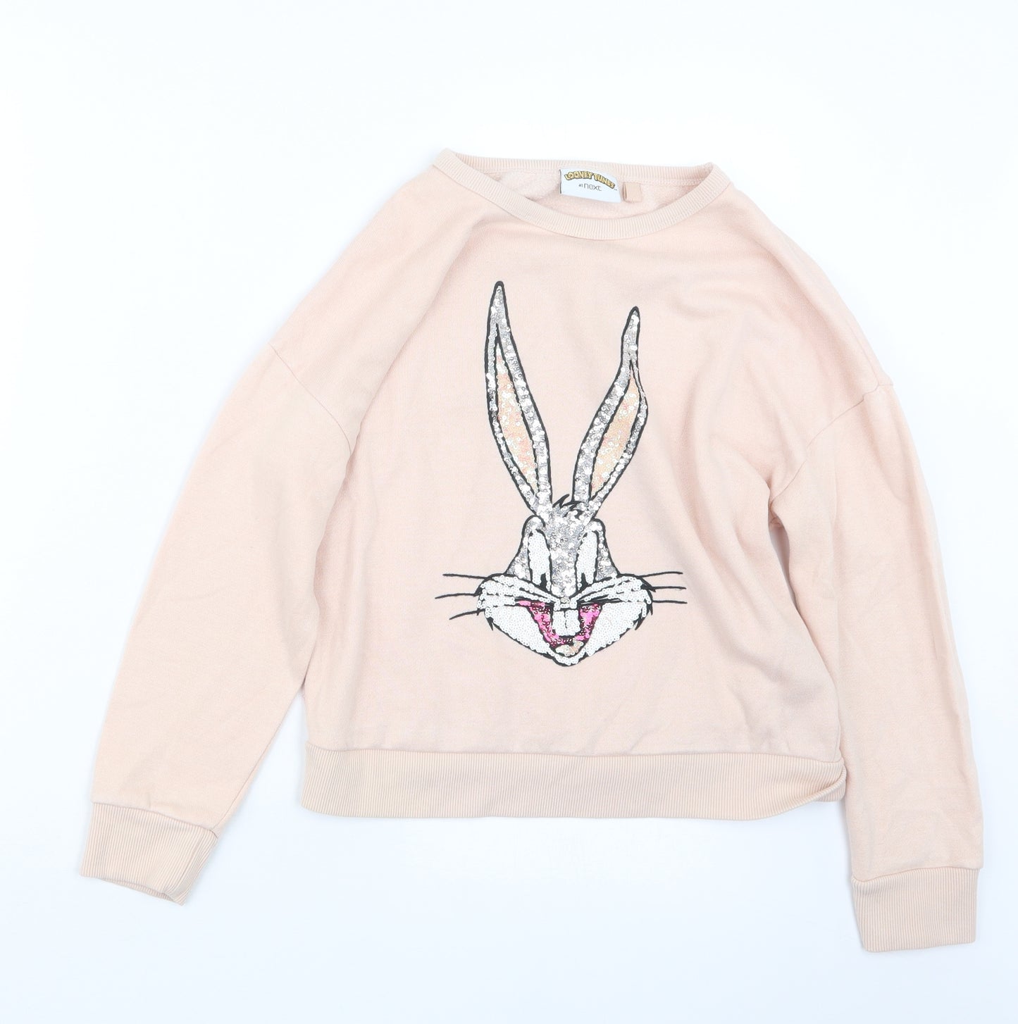 NEXT Girls Pink   Pullover Jumper Size 10 Years  - Looney Tunes
