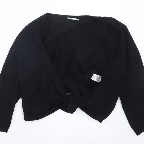 Wallis Womens Black  Knit Cardigan Jumper Size M