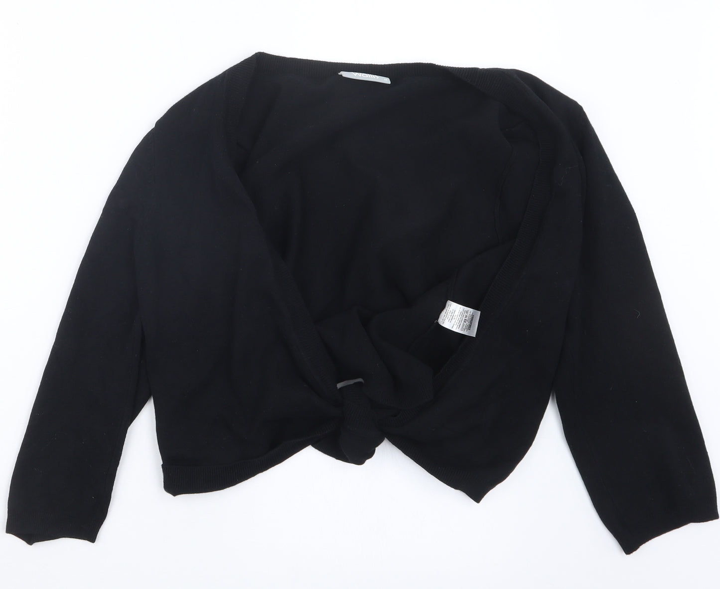 Wallis Womens Black  Knit Cardigan Jumper Size M