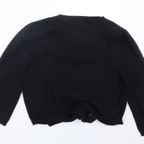 Wallis Womens Black  Knit Cardigan Jumper Size M