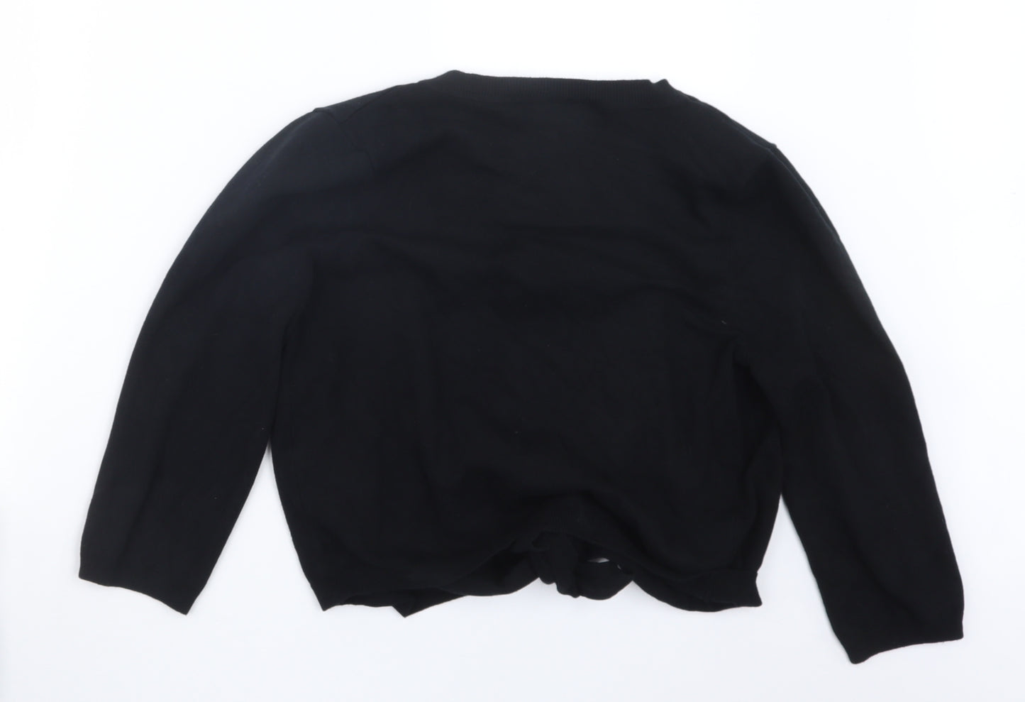 Wallis Womens Black  Knit Cardigan Jumper Size M
