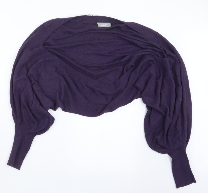 Wallis Womens Purple  Knit Cardigan Jumper Size S