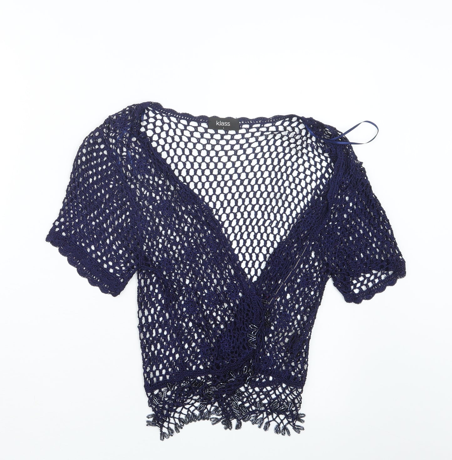 Klass Womens Blue   Cardigan Jumper Size L