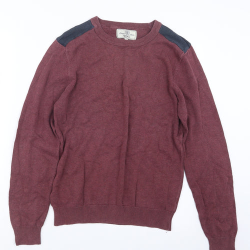 NEXT Mens Red  Knit Pullover Jumper Size S