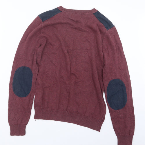 NEXT Mens Red  Knit Pullover Jumper Size S