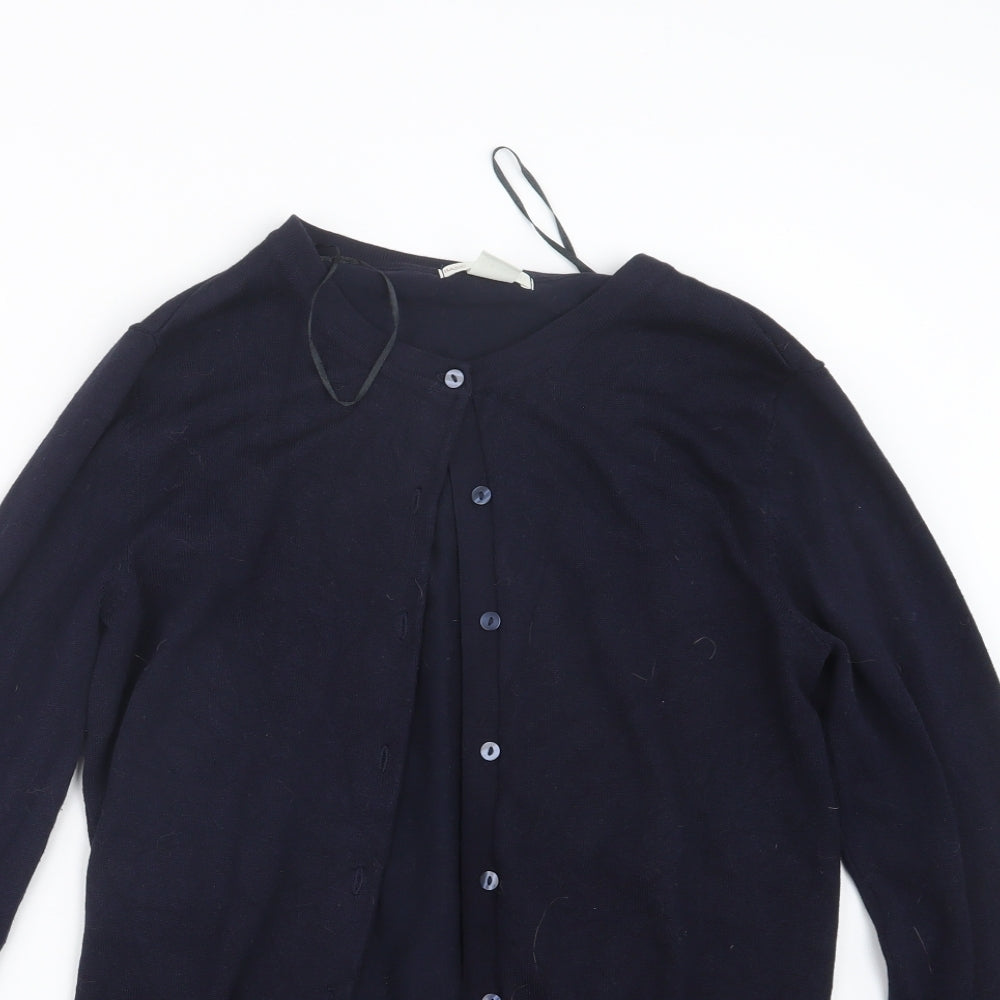 H&M Womens Blue   Cardigan Jumper Size S