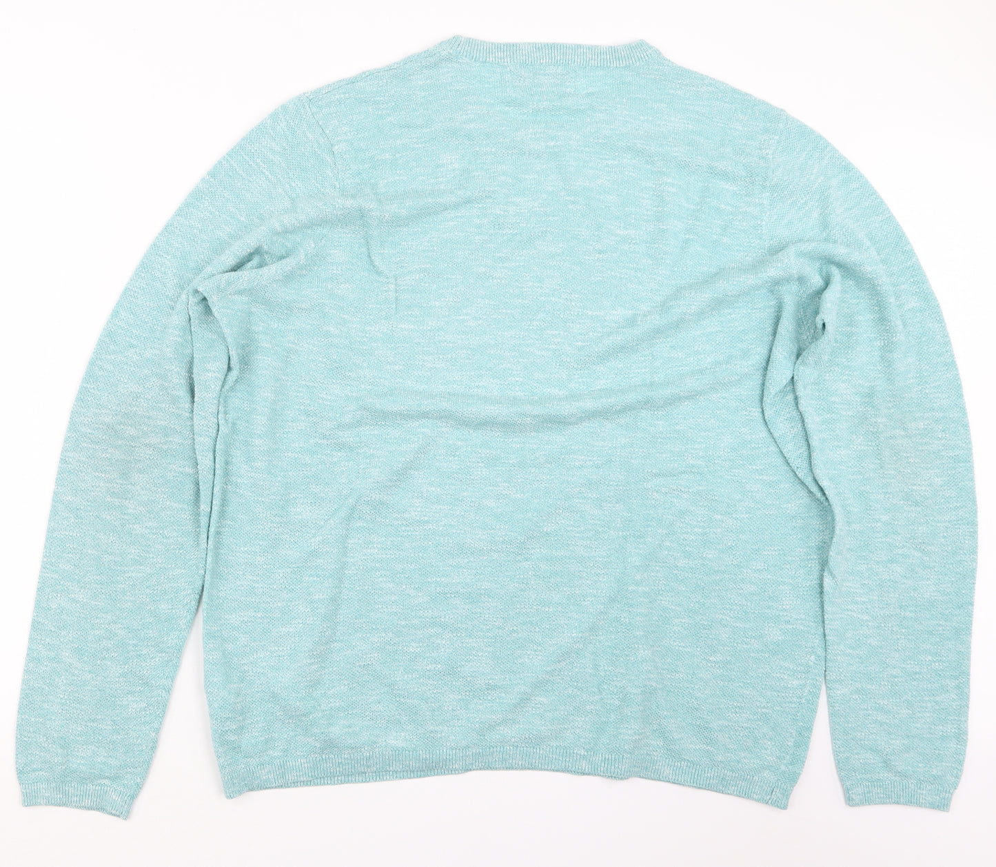 F&F Mens Blue  Knit Pullover Jumper Size XL