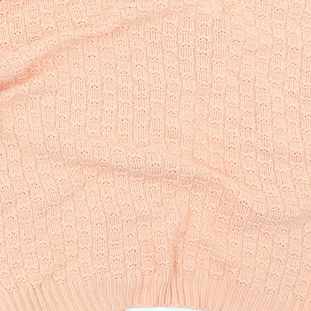 PINK Womens Pink  Knit Cardigan Jumper Size M