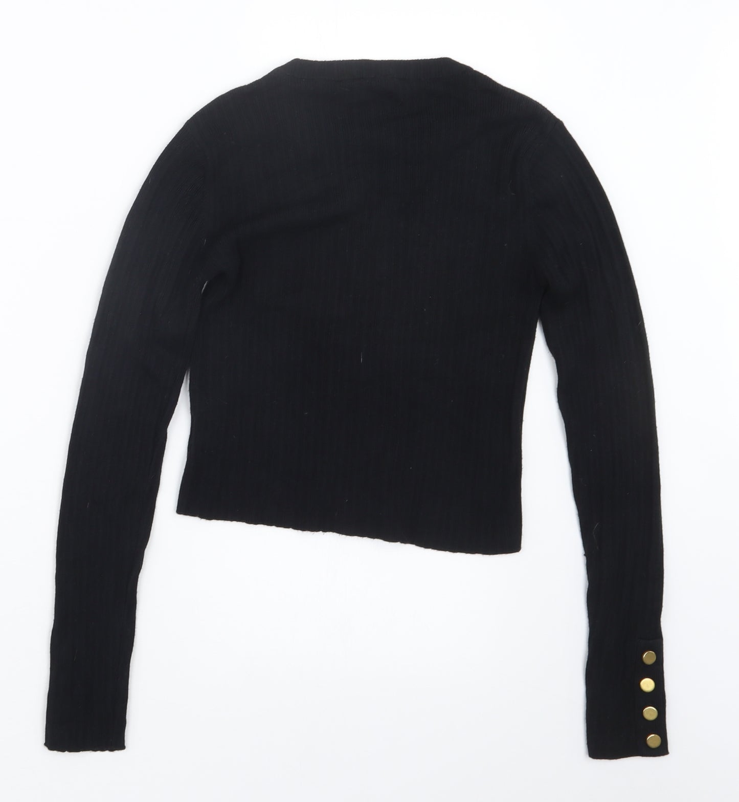 Select Womens Black   Cropped T-Shirt Size 10
