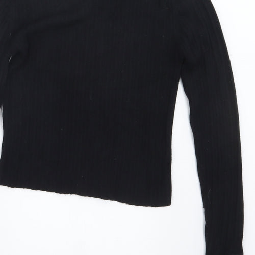 Select Womens Black   Cropped T-Shirt Size 10