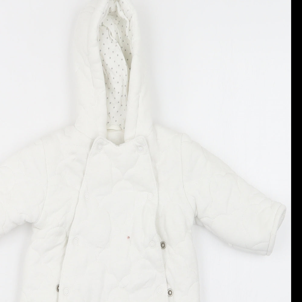 George Baby White   Coverall Outfit/Set Size Newborn