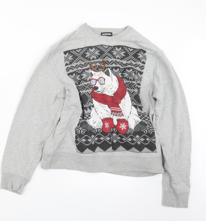Goodsouls Womens Grey Pullover Jumper Size M