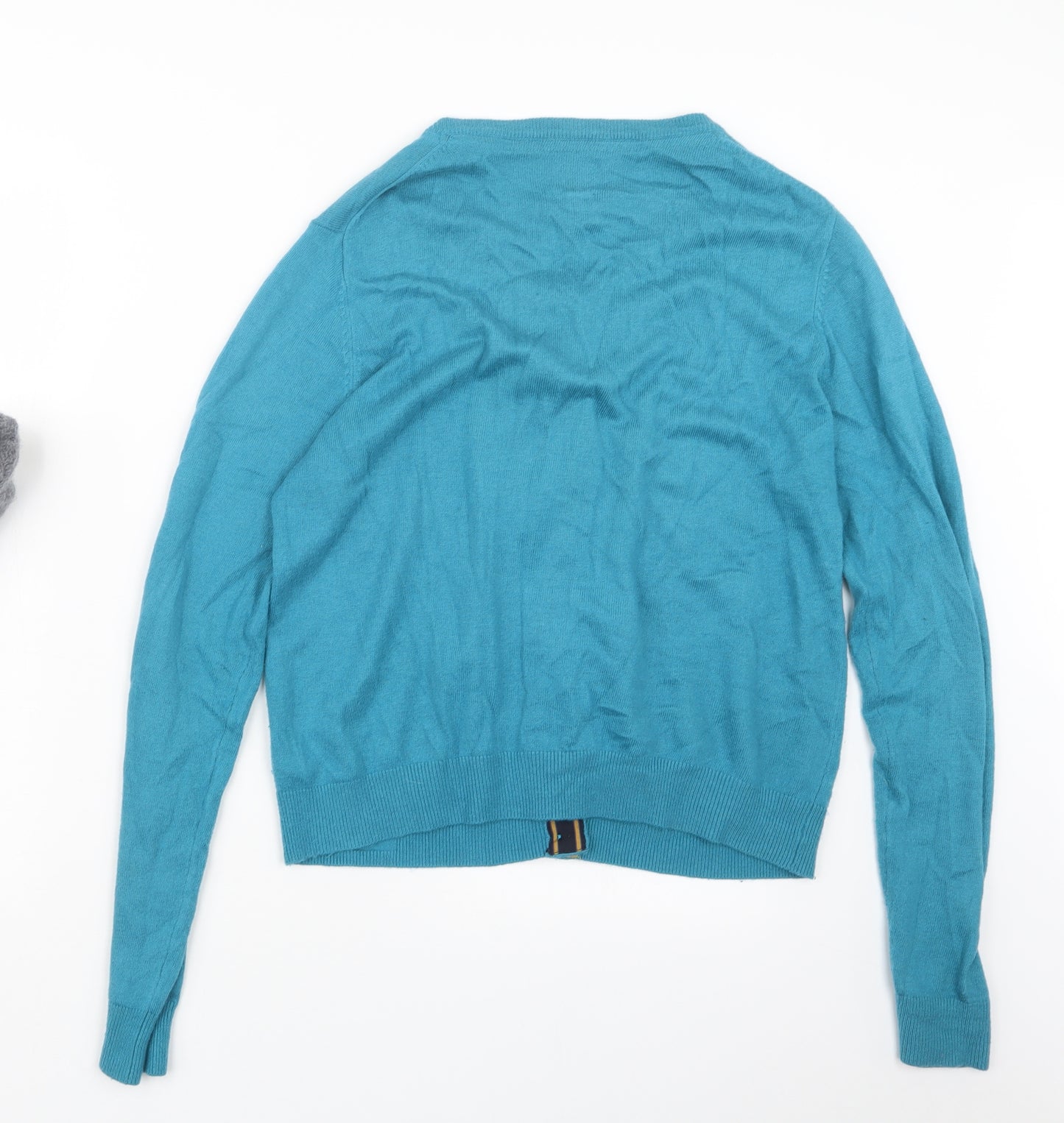 Joules Womens Blue  Knit Cardigan Jumper Size 16