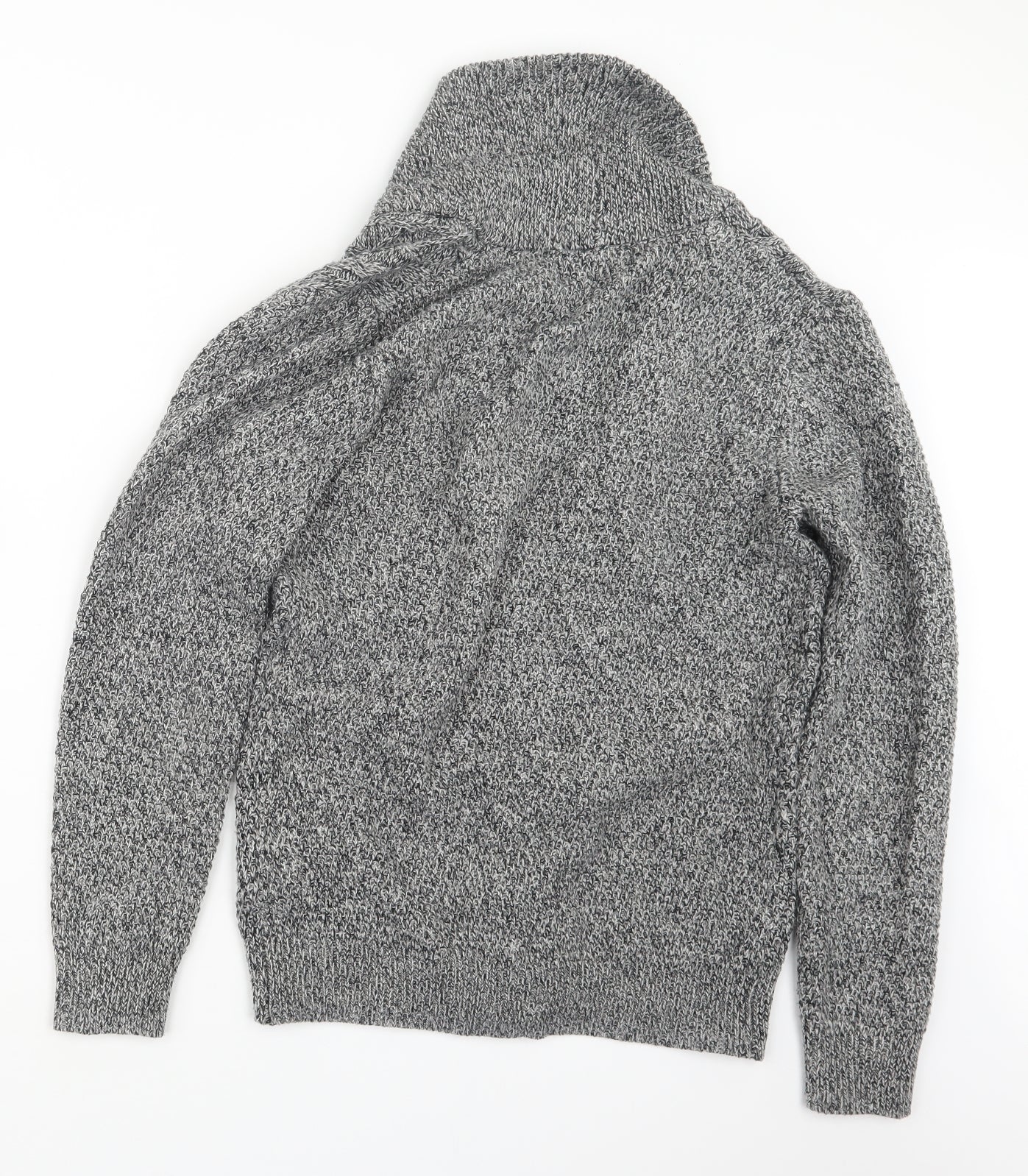 Primark Mens Grey  Knit Cardigan Jumper Size XS