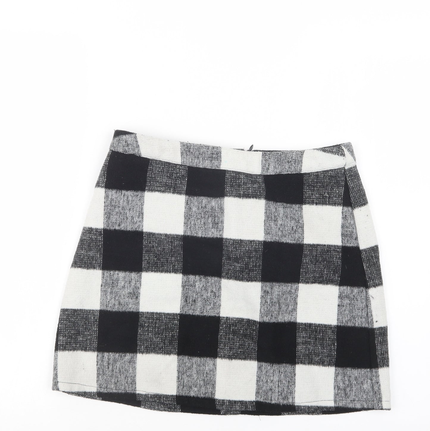 Primark Womens Black Check  Straight & Pencil Skirt Size 10