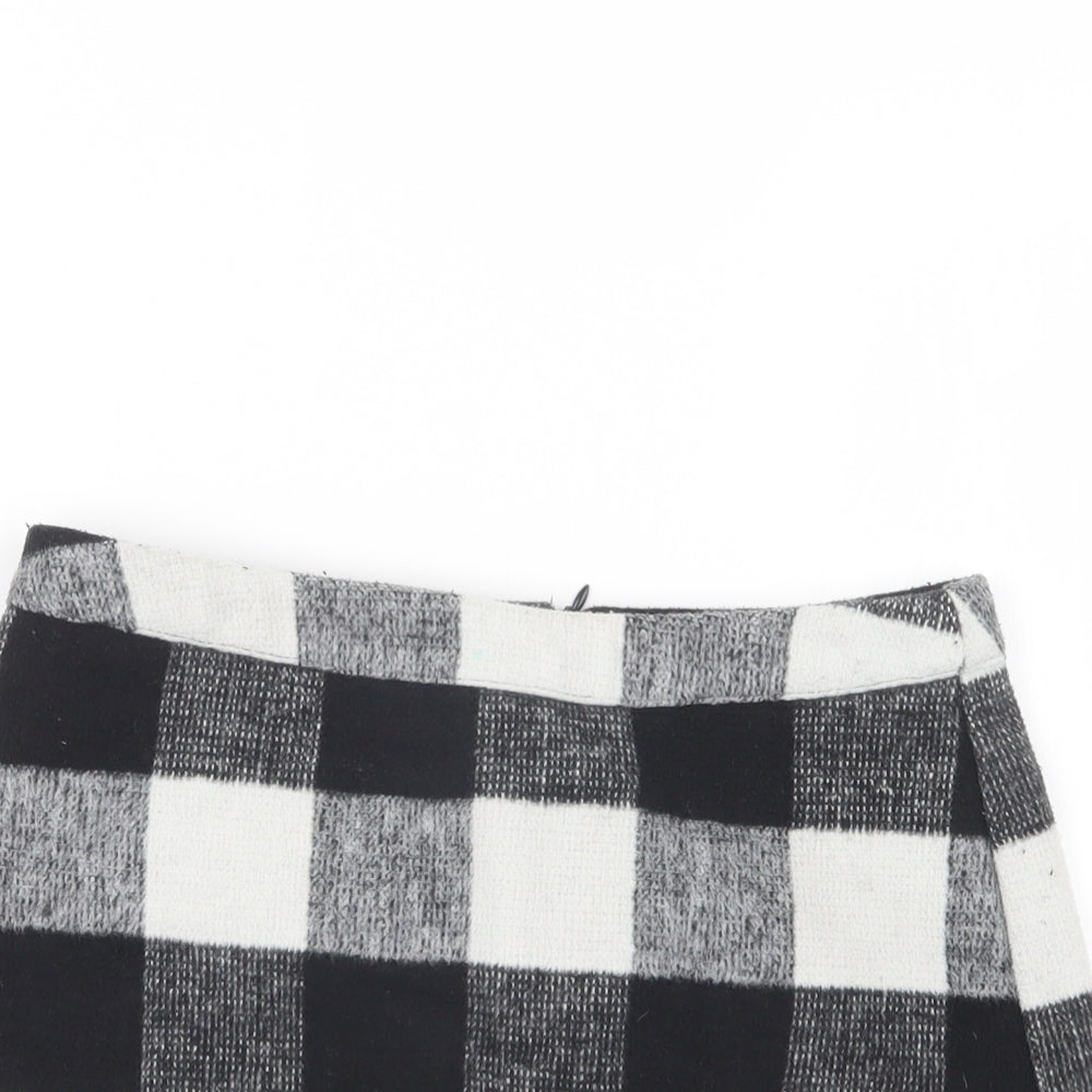 Primark Womens Black Check  Straight & Pencil Skirt Size 10