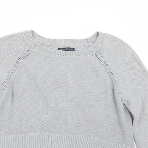 American Eagle Outfitters Womens Grey  Knit Pullover Jumper Size S